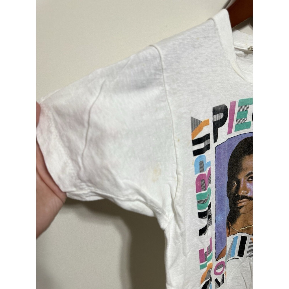 Vintage Eddie Murphy Pieces Comedy Tour Shirt White 1986 M 80s - Picture 5 of 7